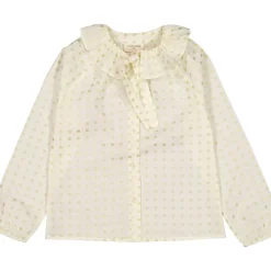 LOUIS LOUISE BLOUSE ANGELE COTON IMPRIMÉ À POIS DORÉ Shop