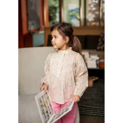 LOUIS LOUISE BLOUSE MARIANNETTE FLEUR ROMANTIQUE Flash Sale