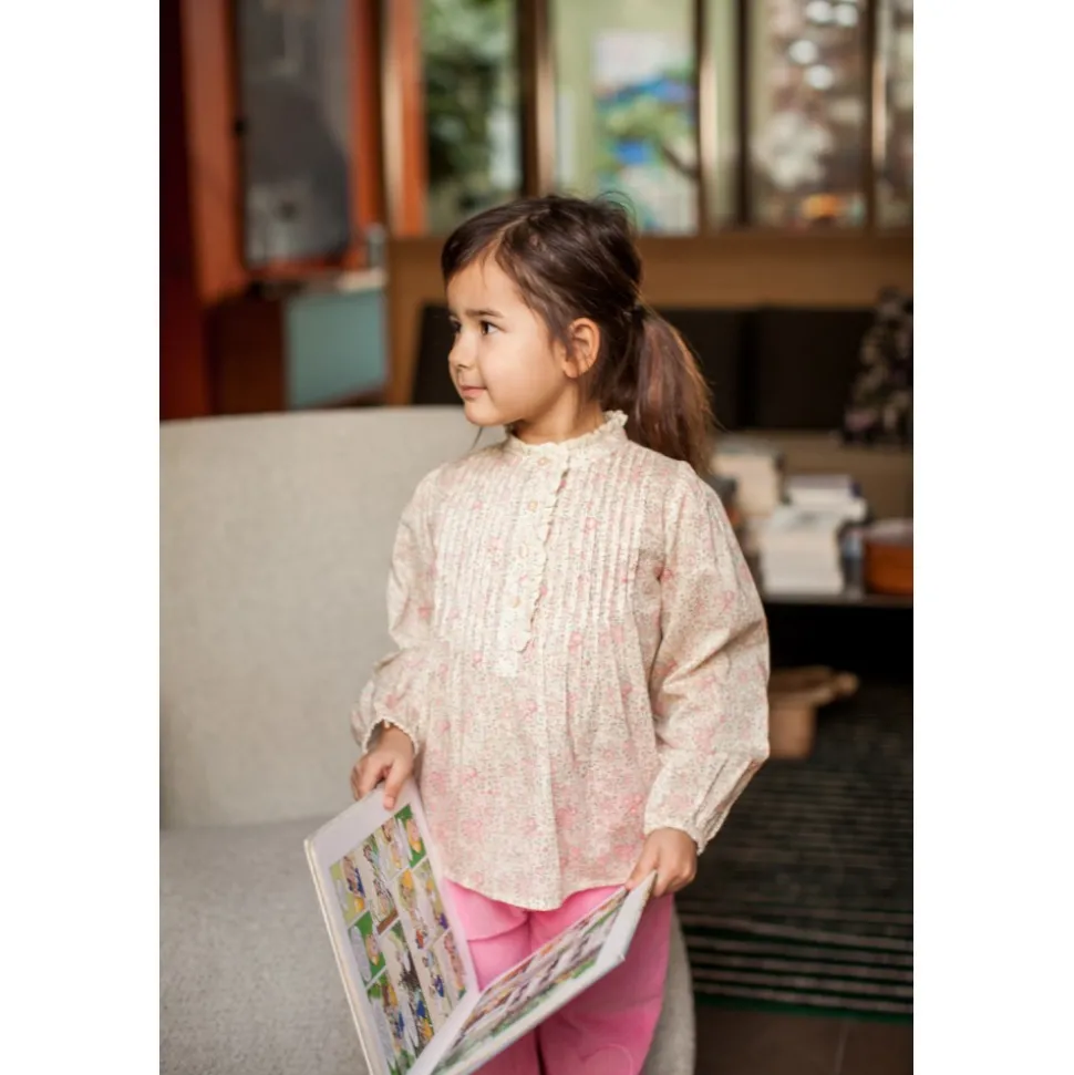 LOUIS LOUISE BLOUSE MARIANNETTE FLEUR ROMANTIQUE Flash Sale