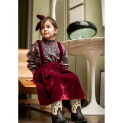 LOUIS LOUISE BLOUSE MARNIE FLEUR ROMANTIQUE RAYURE LUREX New