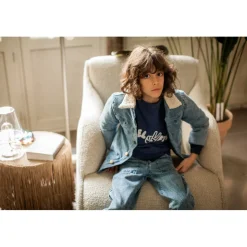LOUIS LOUISE PANTALON RAPHIE DENIM DELAVÉ Best Sale