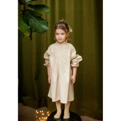 LOUIS LOUISE ROBE MANON TWILL POIS DORÉ Cheap