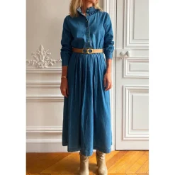 LOUIS LOUISE ROBE MARLENE CHAMBRAY Shop