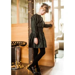 LOUIS LOUISE ROBE MELISSE TWILL POIS DORÉ Clearance